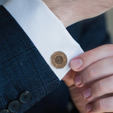 Load image into Gallery viewer, Wine Barrel Metal Cufflinks
