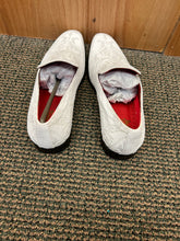 Load image into Gallery viewer, After Midnight White Floral Suede-like Men’s Smoking Red Bottom Prom Dress Shoes Style # 7017
