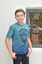 Load image into Gallery viewer, Kid&#39;s American Legend Blue Ombre Quick Dry Short Sleeve T-shirt
