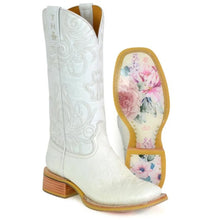 Load image into Gallery viewer, Tin Haul White Wedding - Women's Leather Cowgirl Boot
