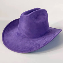 Load image into Gallery viewer, western Premium suede cowboy hat stylish men's and women's fedora Suede Panama hat perfect for outdoor festive activitieswestern
