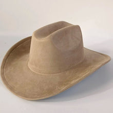 Load image into Gallery viewer, western Premium suede cowboy hat stylish men's and women's fedora Suede Panama hat perfect for outdoor festive activitieswestern
