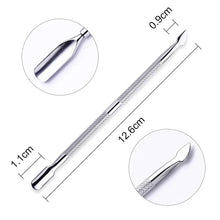 Load image into Gallery viewer, 4 Pcs/Set Professional Stainless Steel Nail Cutter Scissor Nippers Muti Function Cuticle Pusher Remover Nail Care Manicure Kits
