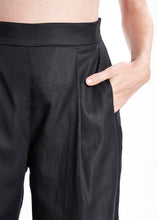 Load image into Gallery viewer, Aitna Black Palazzo Pants from Organic Finest Fabric
