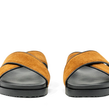 Load image into Gallery viewer, Men's Tan Amalfi Crossover Sandal
