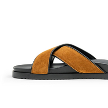 Load image into Gallery viewer, Women's Tan Amalfi Crossover Sandal
