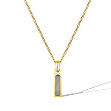 Load image into Gallery viewer, Birthstone Tag Necklace - Gold
