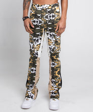Load image into Gallery viewer, AJS699-10 CAMO STACKED CARGO PANTS
