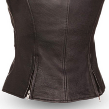 Load image into Gallery viewer, Fairmont Women's Motorcycle Leather Vest
