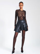 Load image into Gallery viewer, Maisie Black Lace Long Sleeve Bodysuit
