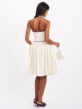 Load image into Gallery viewer, Natalie U Neck Halter Drop Waist Tweed Midi Dress
