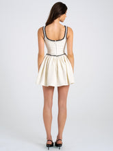 Load image into Gallery viewer, Coco White Boucle Tweed V Waist Mini Dress
