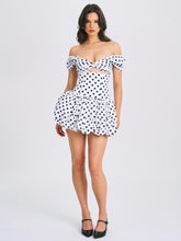 Load image into Gallery viewer, Umika Polka Dots Bubble Hem Mini Dress
