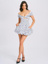 Load image into Gallery viewer, Umika Polka Dots Bubble Hem Mini Dress
