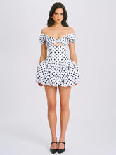 Load image into Gallery viewer, Umika Polka Dots Bubble Hem Mini Dress
