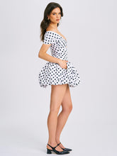 Load image into Gallery viewer, Umika Polka Dots Bubble Hem Mini Dress
