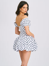 Load image into Gallery viewer, Umika Polka Dots Bubble Hem Mini Dress
