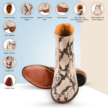 Load image into Gallery viewer, Jazzy Jackman Leather Print Ankle Length Boots
