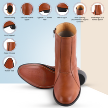 Load image into Gallery viewer, Jazzy Jackman Leather Ankle Length Boots for Men
