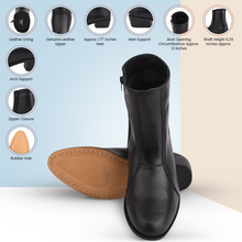 Load image into Gallery viewer, Jazzy Jackman Leather Ankle Length Boots for Men
