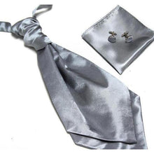 Load image into Gallery viewer, Ascot/Cravat Tie, Cufflinks &amp; Pocket Square/Handkerchief Set

