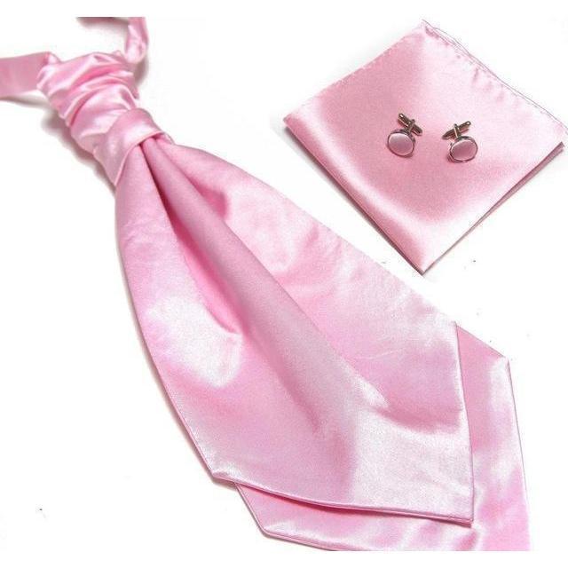 Ascot/Cravat Tie, Cufflinks & Pocket Square/Handkerchief Set