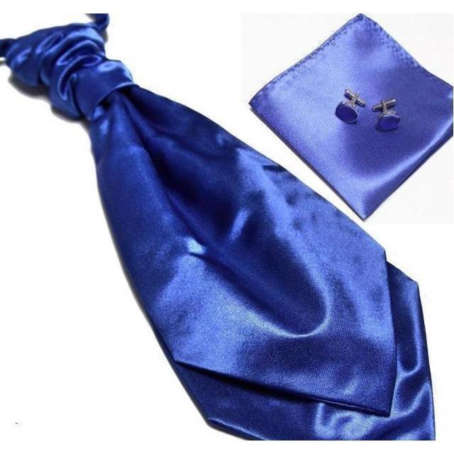Ascot/Cravat Tie, Cufflinks & Pocket Square/Handkerchief Set