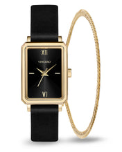 Load image into Gallery viewer, Ava Bundle - Ava Black Gold + Herringbone Bracelet
