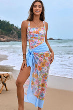 Load image into Gallery viewer, 🌺 Square Neck Printed One-Piece Swimwear &amp; Cover-Up Set
