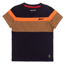 Load image into Gallery viewer, B141 Makobi Monogram KidsTee- Navy
