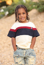 Load image into Gallery viewer, B141 Makobi Monogram KidsTee- Natural
