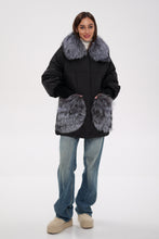 Load image into Gallery viewer, Genuine Silver Fox Down Fill Coat
