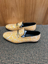 Load image into Gallery viewer, Successos SH3620 Gold/White Floral Print Red Bottom Smoking Slip-on Dress Shoes Sizes 7-15
