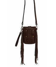 Load image into Gallery viewer, Scully Fringe Fiesta Leather Crossbody Micro Bag - Women's Handbag
