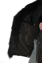 Load image into Gallery viewer, Genuine Silver Fox Fur Down Fill Parka
