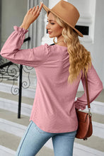 Load image into Gallery viewer, 🌸 Round Neck Flounce Sleeve T-Shirt
