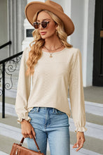 Load image into Gallery viewer, 🌸 Round Neck Flounce Sleeve T-Shirt
