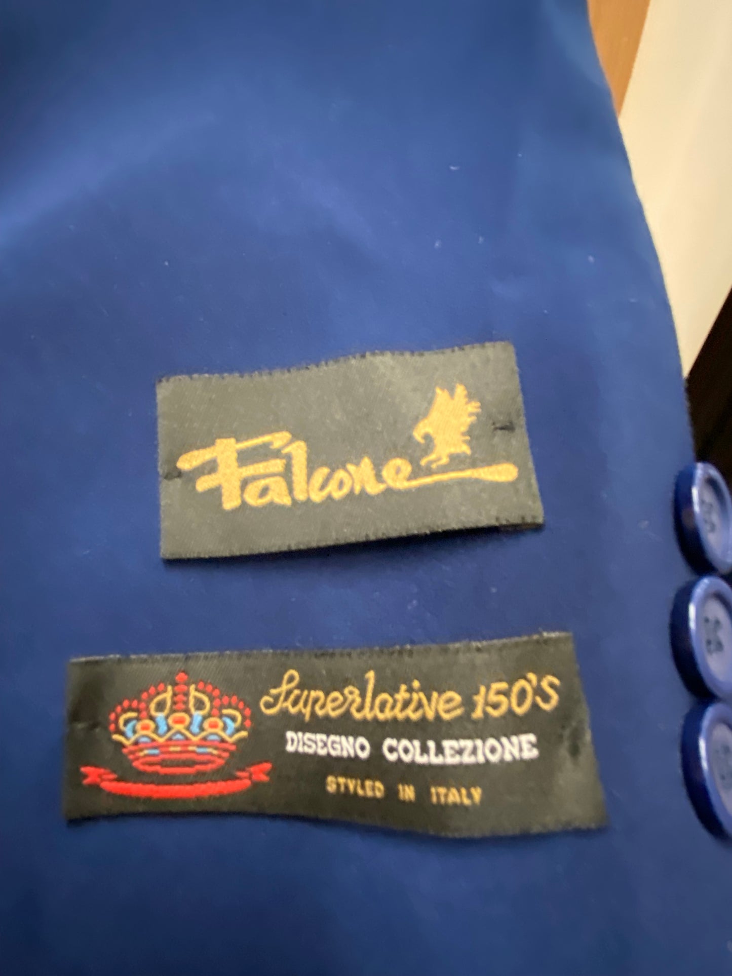 Falcone Navy Blue Aero Topcoat