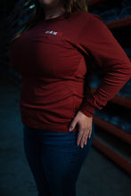 Load image into Gallery viewer, FR Women's Crew Neck - Wine Red
