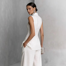Load image into Gallery viewer, Women's Solid Color Sleeveless Top &amp; Long Pants Two-Piece Set – 4 Colors XS–XXL
