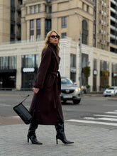 Load image into Gallery viewer, Emily Classic Wool Blend Overcoat in Rich Chocolate
