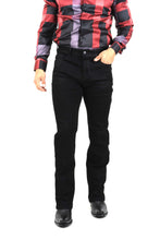 Load image into Gallery viewer, Holt Men&#39;s Jet Black Boot Cut Jeans
