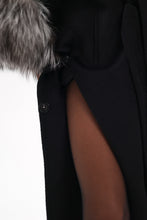 Load image into Gallery viewer, Saga®Furs Silver Fox Wool Alpaca Coat
