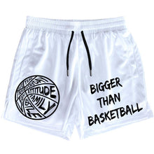 Load image into Gallery viewer, Bigger Than Basketball - Shorts - White
