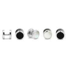Load image into Gallery viewer, Double Sided Onyx Round Beveled 5-Stud Set

