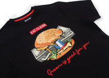 Load image into Gallery viewer, M306 Vegan Burger Tee - Black
