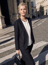 Load image into Gallery viewer, Linen-Lyocell Relaxed V-neck Tailored Blazer VERITY
