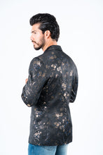 Load image into Gallery viewer, Men's Double Button Blue Flowers Print Blazer
