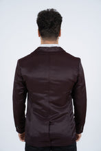 Load image into Gallery viewer, Men's Double Button Wine Blazer
