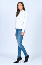 Load image into Gallery viewer, Star Bomber Jacket-  White
